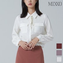 미쏘 포켓 리본 솔리드 블라우스 MIWBL9T01A