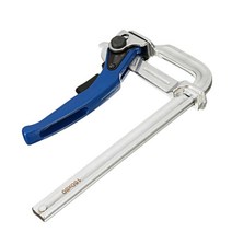 퀵그립 고정클램프 mft table clamp 퀵 가이드 레일 클램프 f clamp, 협력사, 200x80mm 블루