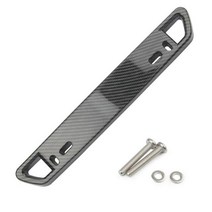 범용 번호판 브래킷 바 범퍼 전면 번호 홀더 6 색 ABS 탄소 프레임 장식, [02] Carbon pattern