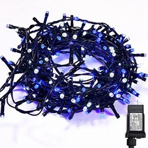 WISD String Lights 200 LED 43ft Dual Color Plug in Fairy Lights with 8 Effects and Memory String Li, 1, Blue + White