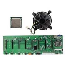 이더리움 채굴기 비트코인 채굴장 가정용 채굴부품 B85 암호화 마이닝 마더 보드 CPU 8GPU PC 데스크탑 광, 협력사, mb cpu heatsink