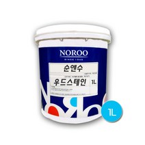 노루페인트 목재 방부목용 순앤수 우드스테인 1L 무광, 진달래색, 1개