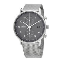 Junghans FORM C Chronograph Quartz Grey Dial 남성용 Watch0414877.44