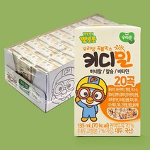 뽀로로 키디밀 두유 135mlx24팩 성장기 유아 어린이 음료, 단품