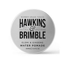 Hawkins Brimble 남성용 워터 포마드 100ml/3.4 fl oz - H2O 기반 헤어 스타일링