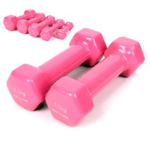[리퍼] 핑크 덤벨 아령 5종 0.5 ~ 3KG, 낱개 1.5KG 1개