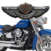 SH LED 할리데이비슨 라이트 바이크 부착식 엠블럼 오토바이스티커 패치, 해당상품