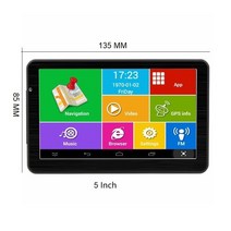 KMDRIVE 안드로이드 쿼드 코어 자동차 GPS 내비게이션Sat na AV-IN 블루투스 와이파이 FM 송신기 번들무료 지도5 인치7 인치16GB, 1GB RAM 16GB, 01 5