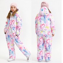 보드 스키 용품 어린이 방한복 키즈 스키 점프수트 원피스 오버올 방수 방풍 여아 스노우보드복 스노우옷-3, [03] Size 120, 02 as picture_03 Size 120