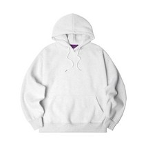 남자 여자 긴팔 후드티 티셔츠 뉴해빗 10/6 배송 N/H 무지 오버핏 후드 (OFNHOOD)_멜란지화이트