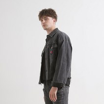 타미힐피거 오버사이즈 스트럭처 데님 자켓 (T32B6NJC10TMT61BZ)