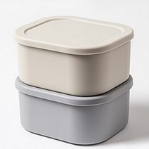 올원리빙 실리콘 사각/원형/라운드 밀폐용기 31종, 올원리빙 사각 밀폐용기 특대 (아이보리)