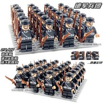 밀리터리 레고 호환 블록 2차 세계대전 군인 피규어 24개 세트 (미국군 중국군 영국군 이탈리아군 팔로군 일본군 소련군) 블럭놀이, 신독일