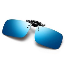 편광 클립 온 선글라스 눈부심 방지 UV 400 보호 낚시 운전 처방 안경용 오렌지