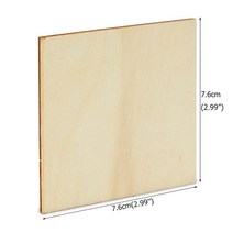 나무판 원목 재단 판재 얇은 합판 목자재 사각형 나무 조각 칩 집에 대 한 목조 장 DIY 재료 미완성 된 예, 01 5pcs