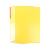 플러스샵 PP 3공 O-RING 공바인더 A4 6색상 내지용 1인치, 노랑(속지미포함) 10개