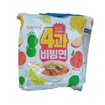 삼양 4과 비빔면 130g x 4개입(1팩)유통기한 10월3일 임박할인, 4개입