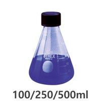 중학교 과학실용 밀폐용 시약보관 삼각비이커 실험교구 액체시료 교육용 소품 연구용, 500ml