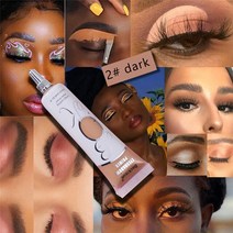 1PC Eye Base Primer Long Lasting Make Up Foundation Cream Sweatproof Eyelid Eyeshadow Liquid Cosmeti, 한개옵션1, 02 dark