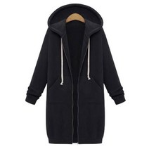 SAMARA 아우터 루즈핏 롱 기모 후드집업 4색~2XL