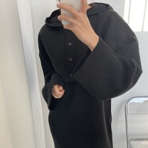 뜨개진 여성 루즈핏 부드러운 크롭 니트 후드 가디건 케일스볼레로