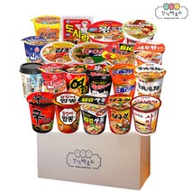 [간식팩토리] 인기라면 소컵 라면 20종 신라면외 컵라면 라면세트, 20개