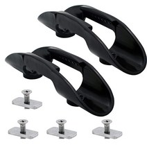 YYST 트랙 마운트 카약 패들 클립 홀더 낚시 네트 U 스타일 - 없음 없음 (2)