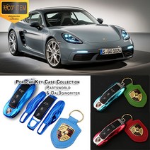 포르쉐 키케이스 1:1 교체형 방패키링 키프레임, C15.키케이스 그레이