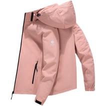 에버유어스 아웃도어 등산복 바람막이 여성 봄 퓨어 컬러 탈부착 트레이닝 등산복 퍼플 핑크
