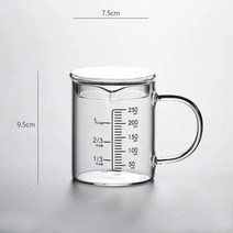 붕규산염 유리 측정 컵 손잡이가 있는 비커 레스토랑용, [01] 250ml
