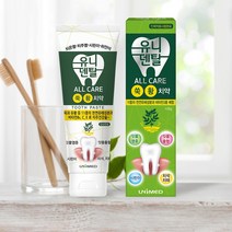 유니덴탈 올케어 치약 (100g) 덴탈케어 치주염 충치 예방 무색소 입냄새개선, 유니덴탈 올케어 치약 (4P)