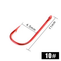 낚시 후크 10/30/50 Pcs 고 탄소강 가시 날카로운 후크 7/8/9/10/11/12/13/14 # 고리 눈 잉어 인공 낚시 태, 05 10_01 1 Pack