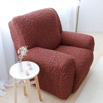 리클라이너 쇼파커버 더블 2인용 3인용 4인용 6인용 쇼파천갈이, 녹슨 레드-소프트 탄력