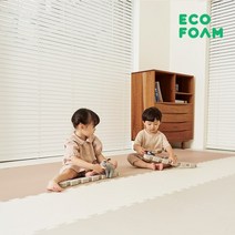 [에코폼] NEW 맘편한매트 오리지널 TPU 1세트, 시쉘 화이트, A타입(100x100x2.5cmx1장)