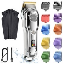 바리깡 클리퍼 이발기 바버샵 이발소 리젠트컷 투블럭 헤어컷 숏컷 HATTEKER Hair Clippers 전문 무선 이발사 Hairdressing cloak Hair 그루밍, 696A