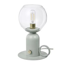 이케아 ASKMULLER 오스크물레르 탁상스탠드 그레이그린 24cm 804.999.05
