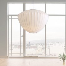 빛이야기 베릴 1등 펜던트 [LED램프포함] 조지넬슨 버블램프 스타일 식탁등 인테리어조명 인조실조명, LED하이크림램프20W[주광색(흰빛)]