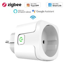 스마트콘센트 ZigBee 3.0 스마트 플러그 EU 15A 110 250V 타이머 설정 소켓 Tuya Smart Life Automaion, 협력사, EU 플러그, 1 조각