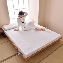 파도결 9cm 고탄력 메모리 고탄성 스펀지 매트리스 소프트 350g 헤비니트 원단 매트, G. 물결 180x200x9cm_단품