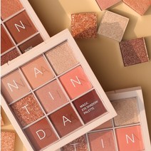 여름쿨톤섀도우 나틴다 애교살 웜 쿨톤 글리터 쉐도우 팔레트, #01 코랄 스무디