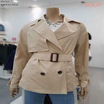 숲 SOUP 면 숏 트렌치 코트 SY3BB82