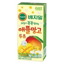 [ 4.8원/ml ] 베지밀 애플망고 두유 190ml x 24팩, 1, 본상품선택
