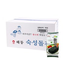 해동 햇싹 돌김 30g 24개입 박스/김/돌김/반찬/김자반/식탁김/녹차김/짱구김 식품 > 신선식품 수산물/건어물 김 조미김 도시락김, 1