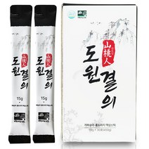 도원결의 개복숭아발효액 효소 홍도라지 액상스틱