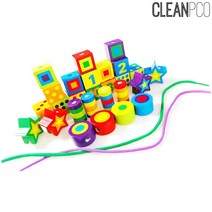 어린이집 교육완구 원목 실꿰기 놀이세트 교구 감각교구 실놀이