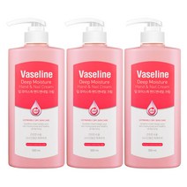 (3개) 바세린 24h 딥 모이스춰 핸드크림 500ml