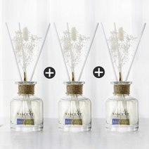 네이센트 화이트 프리저브드 플라워 디퓨져 150ml x 3, 화이트자스민N민트