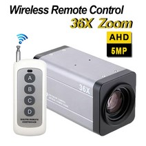 줌카메라 무선 리모컨 포함 5MP AHD 36X 박스 줌 CCTV 카메라 자동 초점 보안, 02 NTSC, 01 2MP AHD Camera
