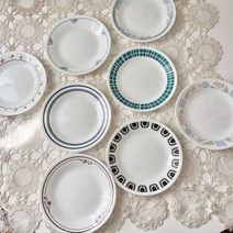 [미국빈티지] 코렐 바이 코닝_단종 빈티지 접시 플레이트 (브래드접시-8종)/Corelle by CORNING_BREAD PLATE, 멜로디, 1개
