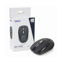 디지클럽 Qnix QM-3000 무선 마우스 블랙 (종이박스), 선택하세요